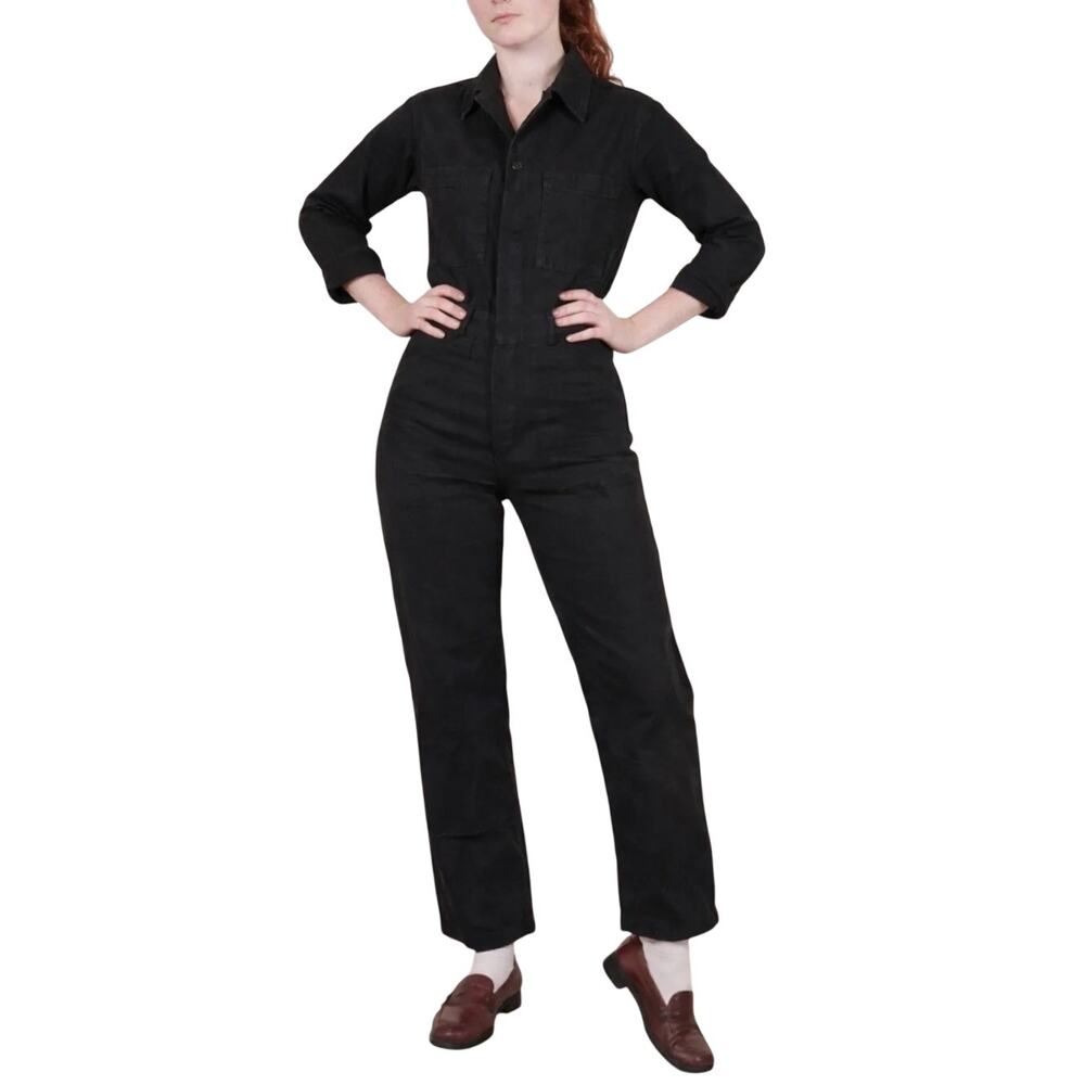 Big Bud Press Long Sleeve Jumpsuit Black XS 25" Inseam